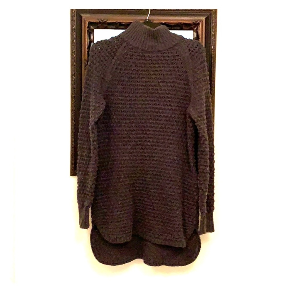 Gray chunky tunic sweater